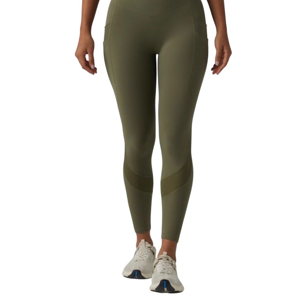 Halara Leggings With Pockets Size M Olive Green Activewear Athleisure Yoga